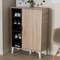 Baxton Studio Adelina Mid-Century Modern 1-door Oak and Grey Wood Shoe Cabinet 138-7710 - alternate 7